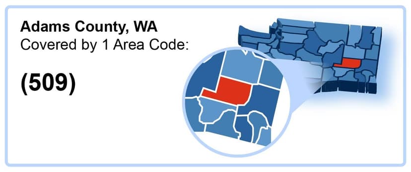 509_Area_Code_in_Adams_County_Washington